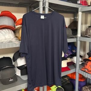 NWOT Two Navy Blue Short Sleeve Tops Size XL